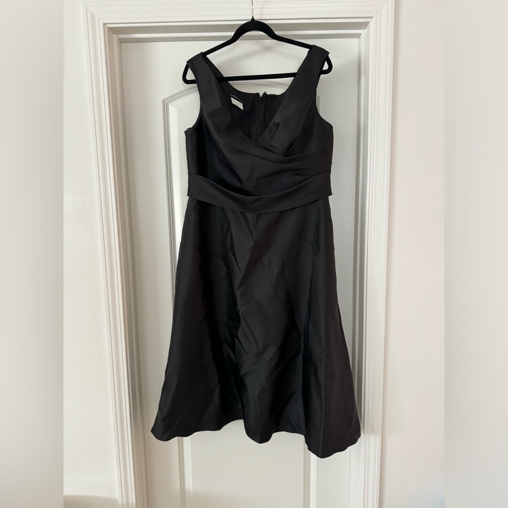 Alfred Sung D806 Off Shoulder Midi Bridesmaid Dress